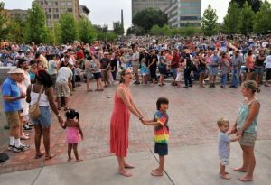 Dancing in the park