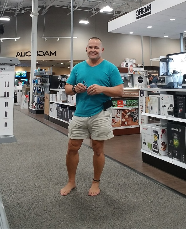 Going barefoot in on sale stores