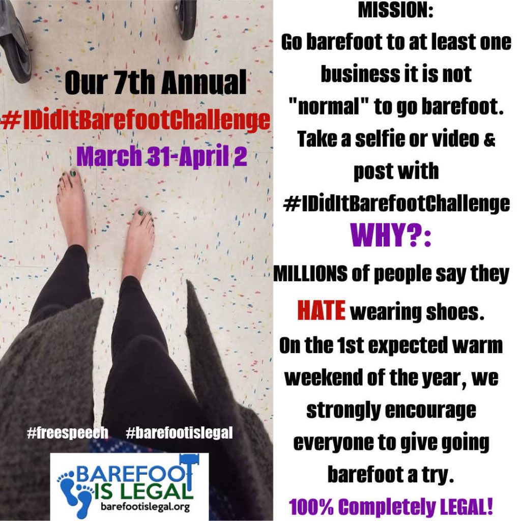 7th Annual Barefoot Challenge